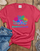 Mom Heart Word Art T-Shirt — Mother’s Day Floral Typography Tee